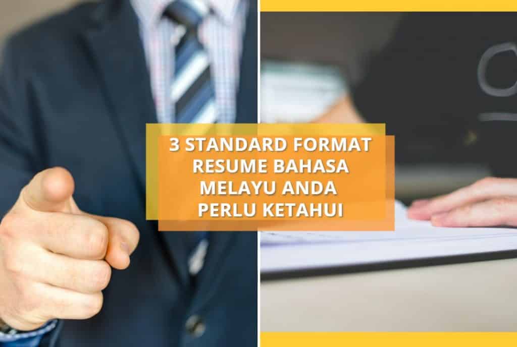 standard format resume bahasa melayu